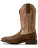 Image #2 - Ariat Men's Brush Creek Performance Western Boots - Broad Square Toe, Tan, hi-res