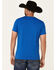 Rock & Roll Denim Men's Texas Flag Graphic Short Sleeve T-Shirt , Royal Blue, hi-res