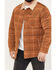 Image #3 - Brixton Men's Plaid Print Cass Jacket, Tan, hi-res