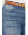 Image #2 - Ariat Women's Claire Medium Wash High Rise Slim Trouser Stretch Denim Jeans - Plus, Medium Wash, hi-res