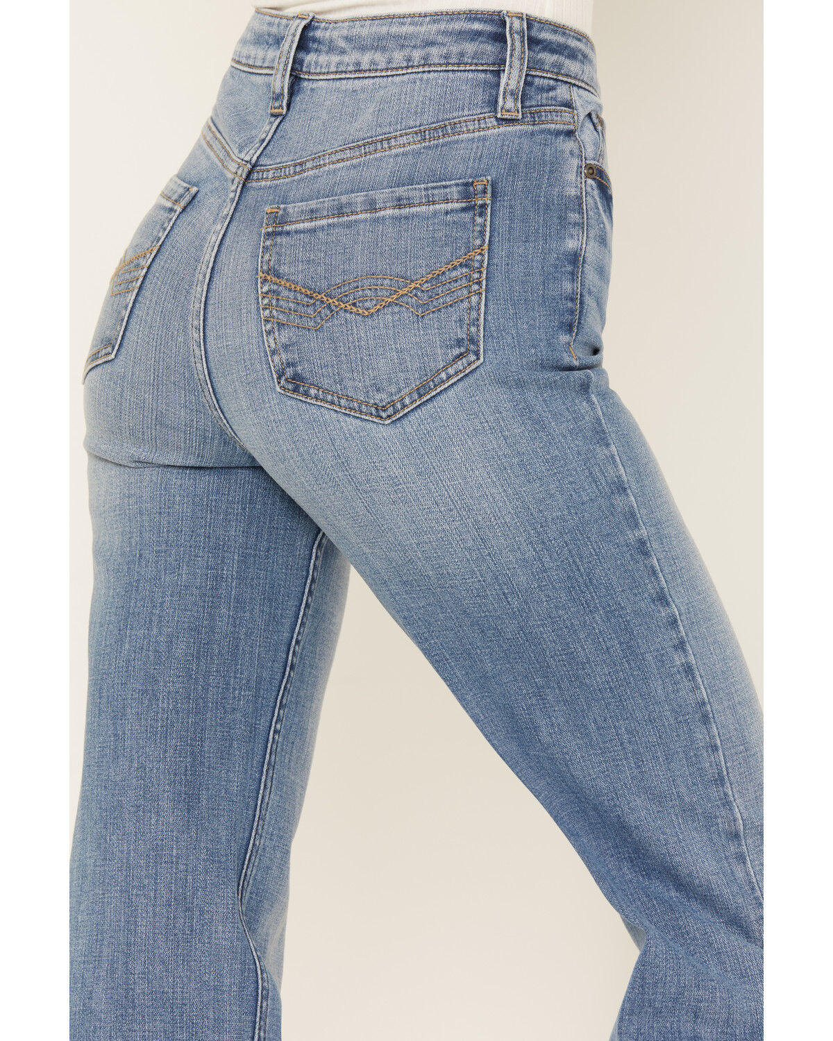 Image #4 - Idyllwind Women's Burch Light Wash High Risin Snap Trouser Jeans, , hi-res