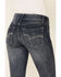 Wrangler Women's Medium Wash Straight Leg Jeans, Med Blue, hi-res