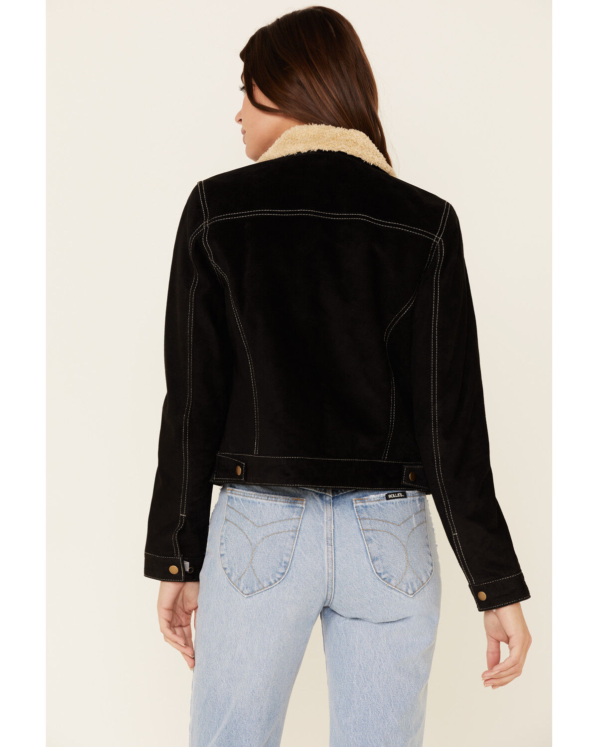 Image #4 - Scully Women's Faux Shearling Leather Jacket, Black, hi-res