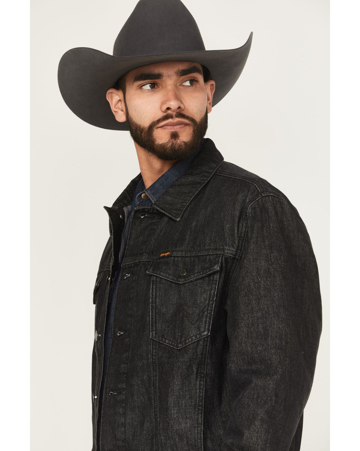 Image #2 - Wrangler Men's Blanket Lined Denim Jacket, , hi-res