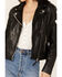 Image #3 - Mauritius Leather Women's Scattered Hearts Leather Jacket, Black, hi-res