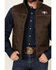 Image #3 - Cowboy Hardware Men's Live Free Woodsman Softshell Vest, Chocolate, hi-res