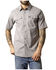 Image #1 - Kimes Ranch Men's Rio Solid Short Sleeve Button-Down Performance Shirt, Grey, hi-res