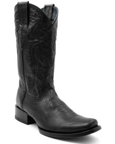 Ferrini Men's Wyatt Western Boots - Square Toe , Black, hi-res