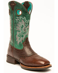 Shyanne Women's Turquoise Xero Gravity Western Boots - Wide Square Toe, Turquoise, hi-res