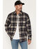 Image #1 - Carhartt Men's Hamilton Relaxed Plaid Print Long Sleeve Button-Down Stretch Flannel Shirt, Navy, hi-res