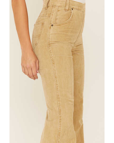 Image #2 - Lee Women's Corduroy High Rise Flare Jeans, Tan, hi-res