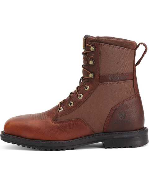 Image #2 - Ariat RigTek 8" Lace-Up Work Boots - Steel Toe, Brown, hi-res