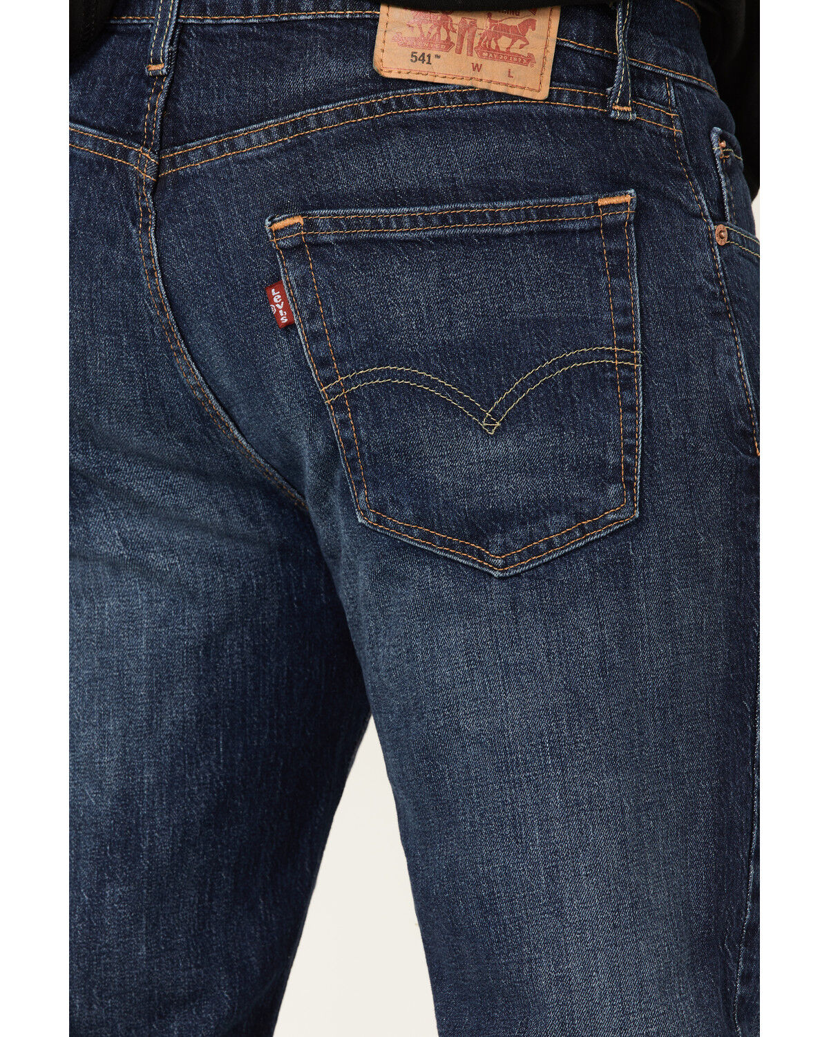 Image #4 - Levi's Men's 541 Antient Ways Dark Wash Athletic Fit Taper Stretch Jeans, Dark Wash, hi-res
