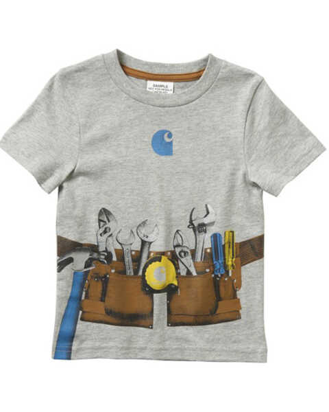 Image #1 - Carhartt Toddler Boys' Tool Belt Graphic T-Shirt, Grey, hi-res