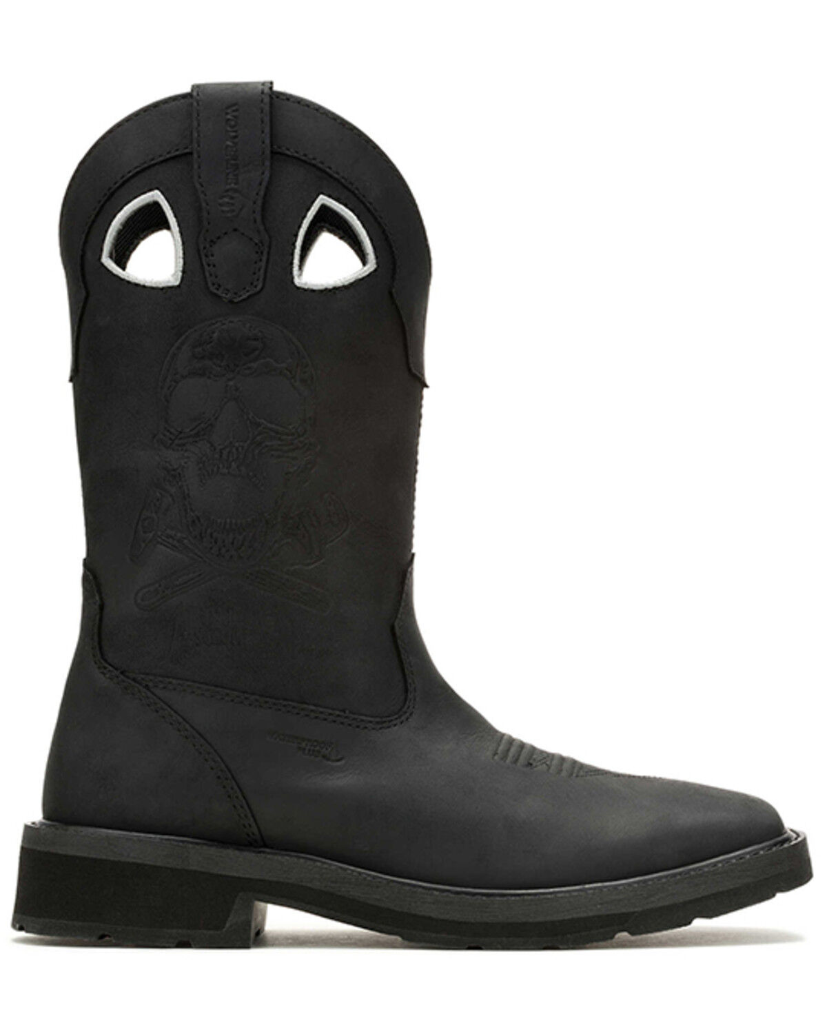 Image #2 - Wolverine Men's Metallica Rancher Work Boots - Broad Square Toe, Black, hi-res