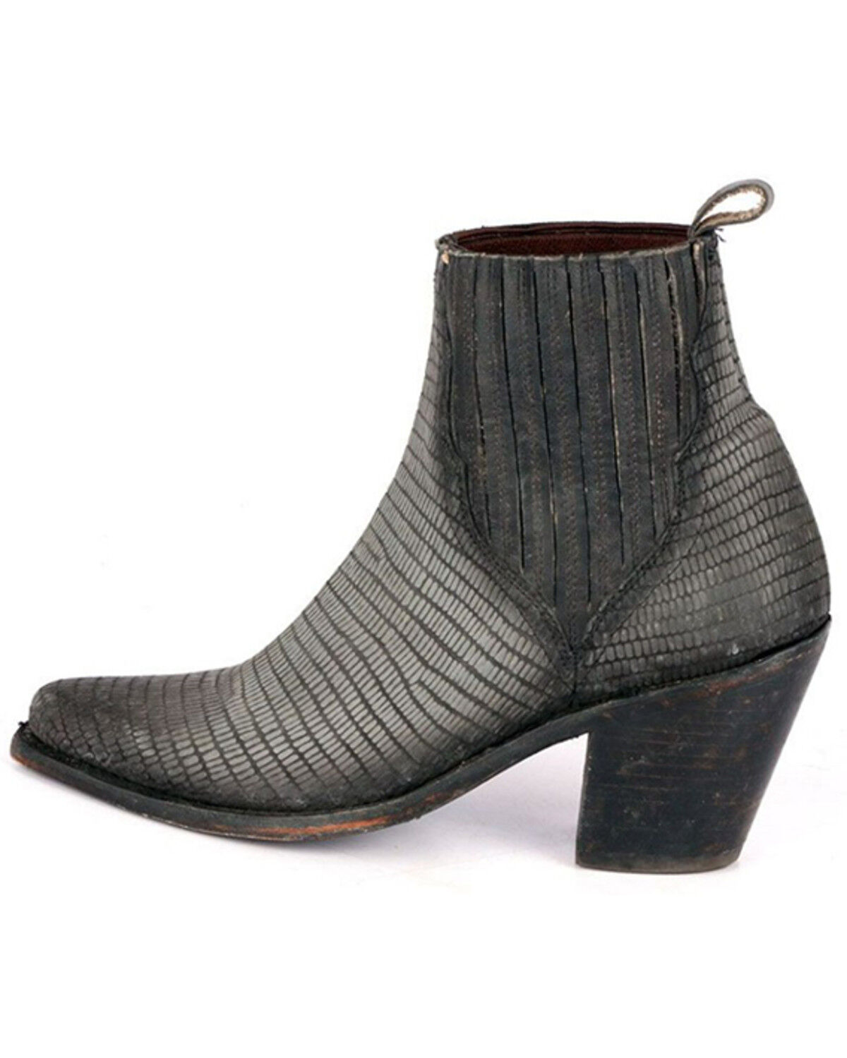 Image #3 - Liberty Black Women's Lizard Nubuck Vitto Western Booties - Snip Toe , , hi-res
