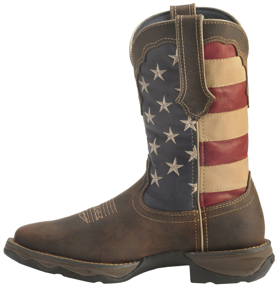 Durango Lady Rebel American Flag Cowgirl Boots - Square Toe - Country ...
