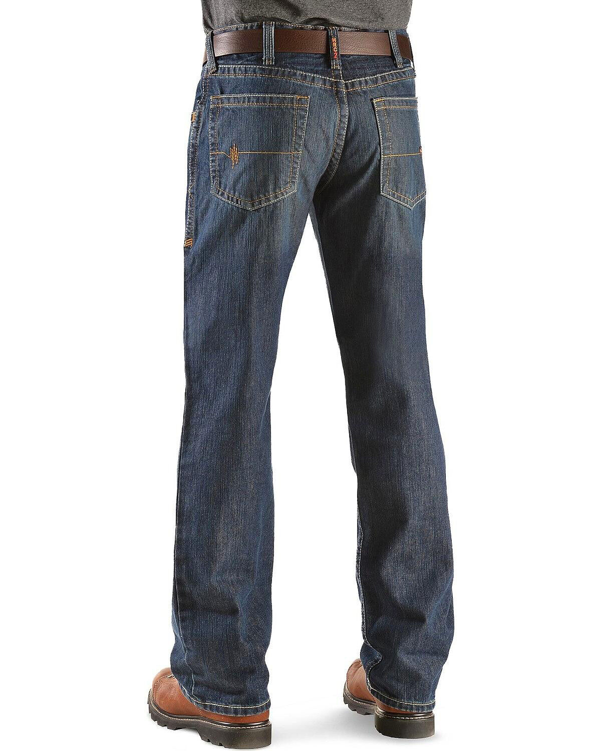 Image #1 - Ariat Men's FR M4 Shale Low Rise Work Jeans, Indigo, hi-res