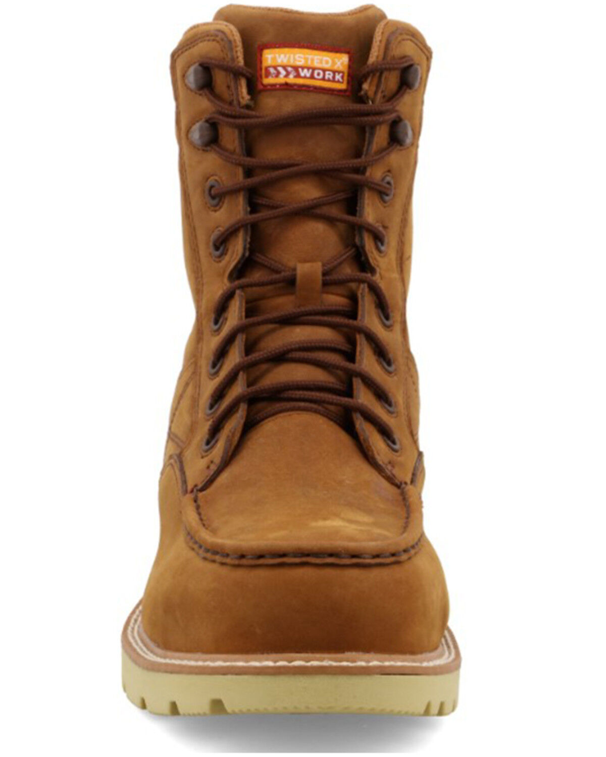 Image #3 - Twisted X Men's 8" Lace-Up Wedge Work Boots - Composite Toe, Brown, hi-res