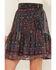 Image #2 - Molly Bracken Women's Metallic Floral Stripe Tiered Skirt, Multi, hi-res