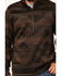 Image #3 - Cinch Men's Southwestern 1/2 Zip Pullover , Dark Brown, hi-res