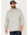 Image #1 - Brixton Men's Collegiate Pocket Hooded Sweatshirt, Heather Grey, hi-res