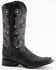 Ferrini Men's Caiman Croc Print Western Boots - Broad Square Toe, Black, hi-res