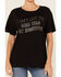 Image #3 - Shyanne Women's Hometown Short Sleeve Graphic Tee, Black, hi-res