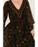 Image #3 - Beyond The Radar Women's Border Print Maxi Dress, Black, hi-res