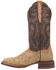 Image #3 - Dan Post Women's Exotic Full Quill Ostrich Western Boots - Broad Square Toe, Taupe, hi-res