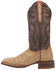 Image #3 - Dan Post Women's Exotic Full Quill Ostrich Western Boots - Broad Square Toe , Taupe, hi-res