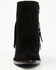 Image #4 - Lucchese Women's Maypop Fringe Side Zip-Up Booties - Round Toe, Black, hi-res