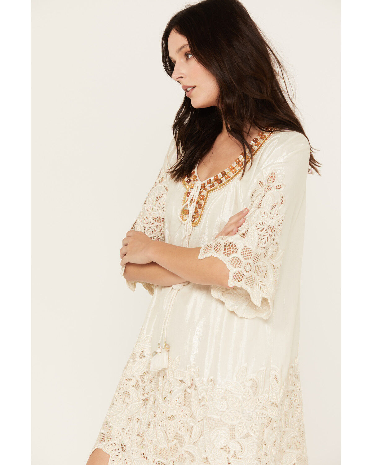Image #2 - Shyanne Women's Bridal Mini Dress, Cream, hi-res