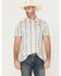 Image #1 - Rock & Roll Denim Men's Southwestern Striped Short Sleeve Stretch Polo, Natural, hi-res