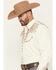Image #2 - Scully Men's Solid Long Sleeve Pearl Snap Western Shirt - Big, Cream, hi-res