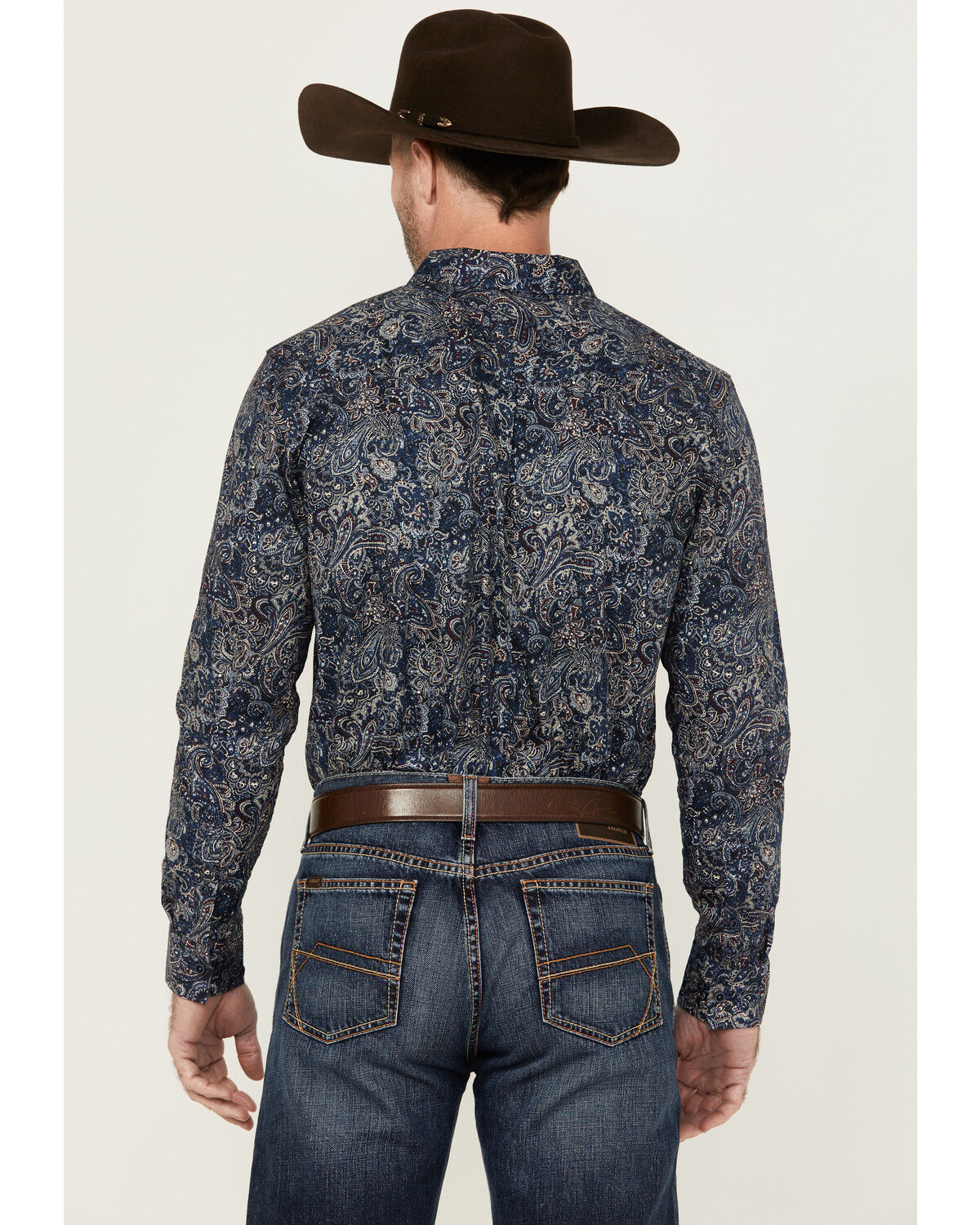 Image #4 - Cody James Men's Neverland Paisley Print Long Sleeve Button-Down Stretch Western Shirt - Big, , hi-res
