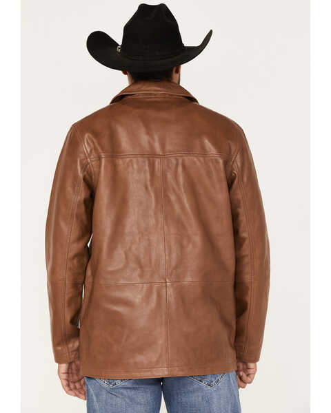 Image #4 - Cody James Men's Dale Leather Field Jacket, Brown, hi-res