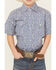 Image #3 - Ely Walker Boys' Paisley Print Short Sleeve Pearl Snap Western Shirt, Navy, hi-res