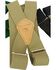 Image #2 - John Deere Leather Patch Suspenders, Khaki, hi-res