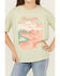 Image #2 - Wrangler Girls' Logo Desert Short Sleeve Graphic Tee, Green, hi-res