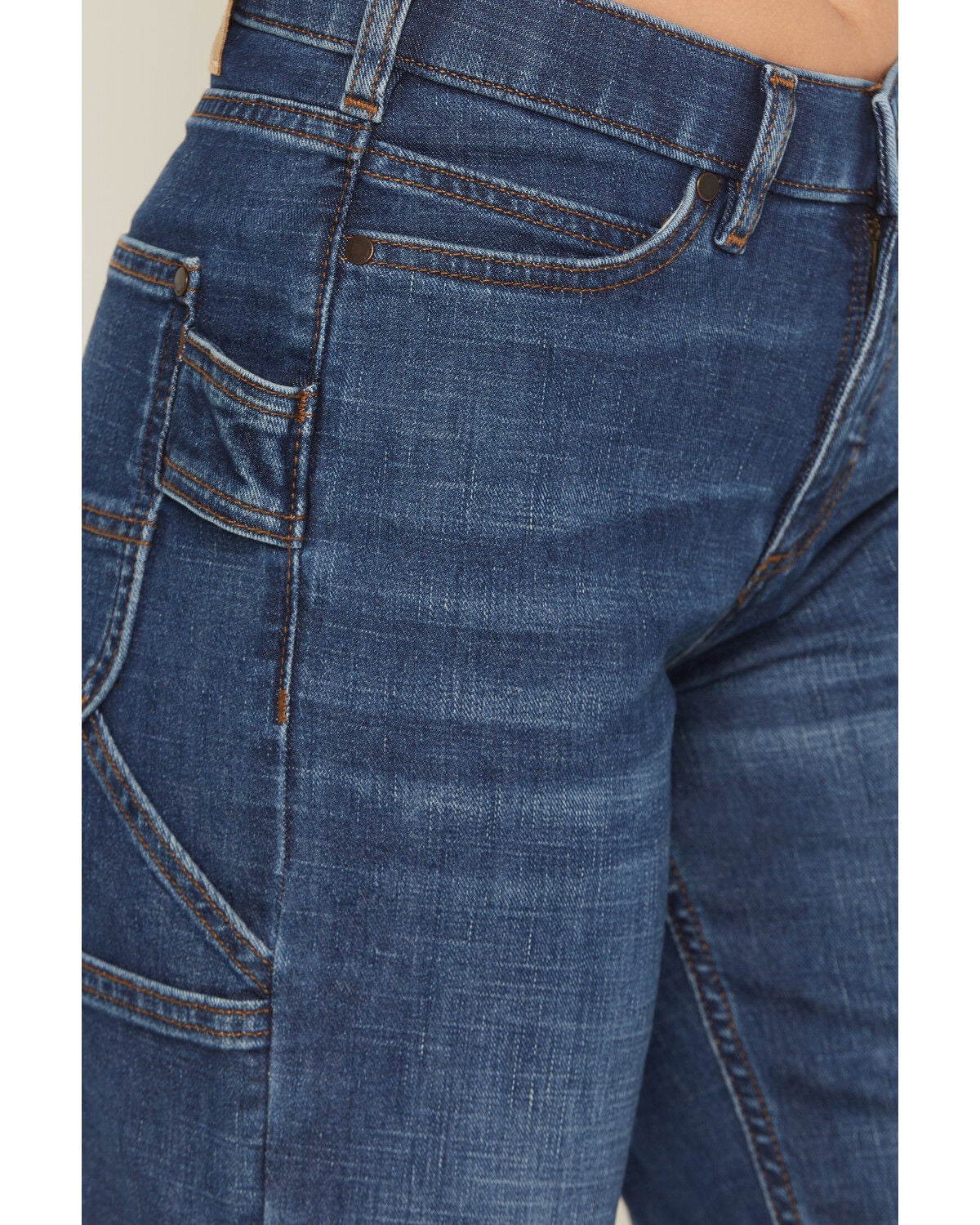 Image #2 - Carhartt Women's Dark Wash Carpenter Denim Jeans, Dark Wash, hi-res