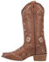 Image #3 - Dingo Women's Mesa Southwestern Embroidered Leather Western Boot - Square Toe, Tan, hi-res
