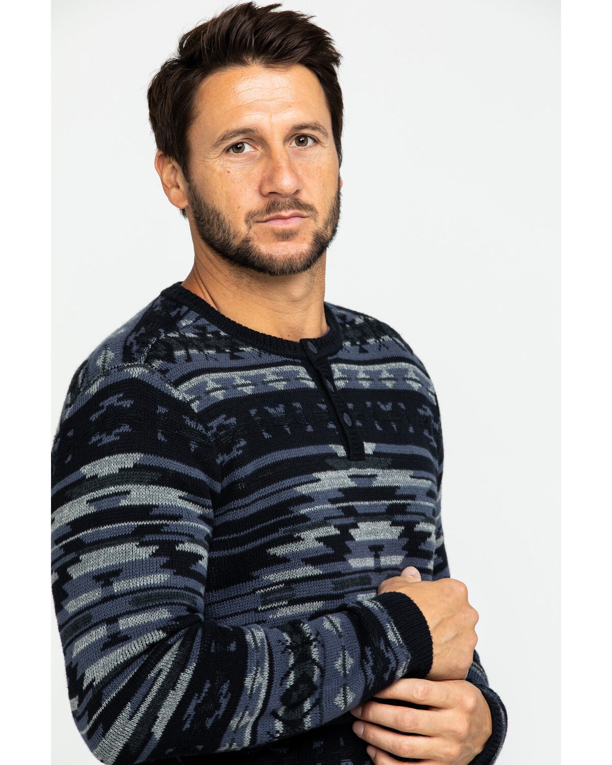 Image #3 - Moonshine Spirit&reg; Men's Durango Southwestern Print Sweater, , hi-res
