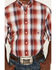 Image #3 - Roper Men's Liberty Bell Large Apple Plaid Short Sleeve Button Down Western Shirt , Red, hi-res