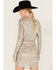 Image #4 - Show Me Your Mumu Women's Party Hop Sequins Long Sleeve Mini Dress, Silver, hi-res