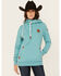 Image #1 - Wanakome Women's Artemis Solid Cowlneck Hoodie, Blue, hi-res