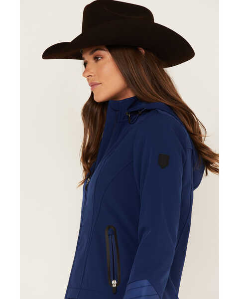 RANK 45 Women's Seliana Hooded Hybrid Softshell Jacket, Royal Blue, hi-res