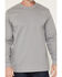 Image #4 - Hawx Men's FR Solid Triangle Skull Long Sleeve Graphic Work T-Shirt, Grey, hi-res