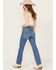 Image #3 - Levi's Premium Women's Dance Around Medium Wash High Rise Ribcage Straight Stretch Denim Jeans, Medium Wash, hi-res