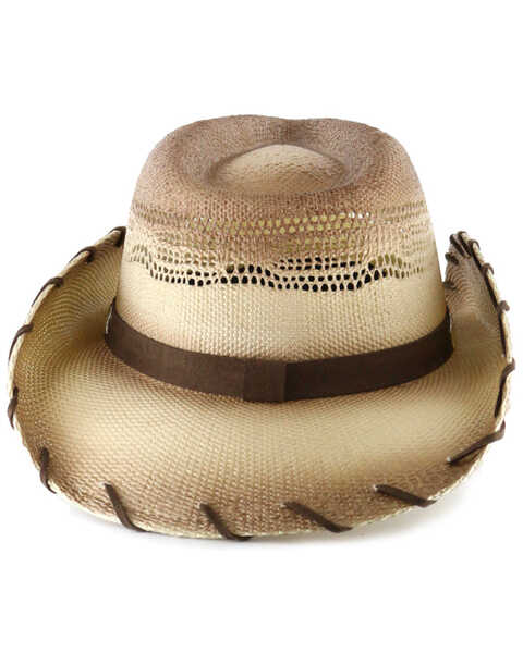Cody James Men's Saddle Straw Cowboy Hat, Brown, hi-res